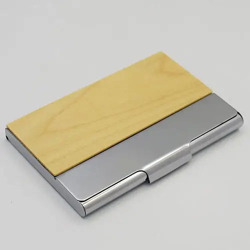 WC-043 - Wooden + metal card holder - simple